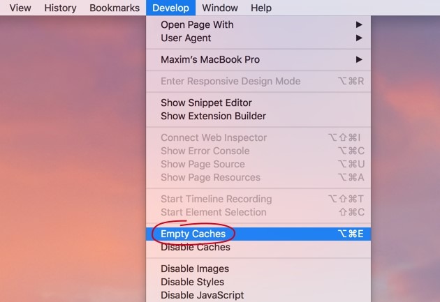 mac chrome clear cache refresh shortcut